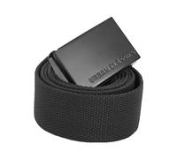 Urban Classics Ceinture Longue en Toile Unisexe Ceinture Noir, 100% Polyester,