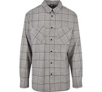 Urban Classics Long Oversize à Carreaux Greyish Chemise Hommes Décontractée