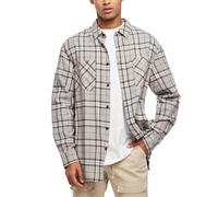 Urban Classics - Long Oversized Grey Check Shirt