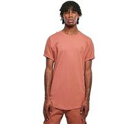 Urban Classics - T-shirt Long Shaped Turnup Tee - Terracotta - M Homme