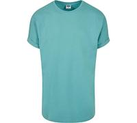 Urban Classics Long Shaped Turnup Tee T-Shirt, Verre, 3XL Homme
