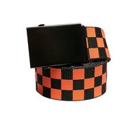 Urban Classics Lot de 2 Ceintures en Toile Solide, Noir/Orange, L/XL Mixte