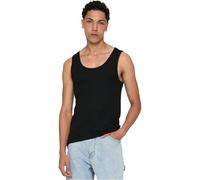 Urban Classics Lot De 2 Débardeurs sans Coutures Homme Débardeur Noir M 100% Coton Slim Fit