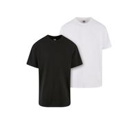Urban Classics Lot de 2 t-Shirts surdimensionnés épais, Noir/Blanc, XXXL Homme
