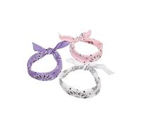 Urban Classics Lot de 3 Bandana Multicolore, Violet/Blanc/Rose, Taille Unique Mixte