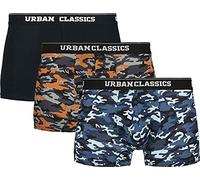 Urban Classics Lot De 3 Boxers Homme Lot de Boxers Noir/Camouflage S 95% Coton, 5% Élasthanne