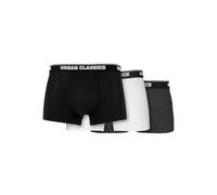 Urban Classics Lot de 3 Boxers pour Homme, 1 Noir, 1 Blanc, 1 Gris, S