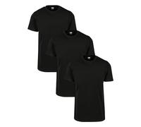 Urban Classics Lot de 3 T-Shirts Basiques Homme T-Shirt Manches Courtes Noir 4XL