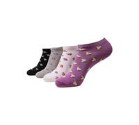 Urban Classics Lot de 4 paires de chaussettes unisexes, Gris/noir/blanc/violet, M