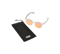 Urban Classics Lunettes de soleil jaune clair / pêche / transparent, Taille One Size