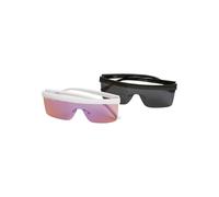 Urban Classics Lunettes de soleil 'Rhodos' anthracite / rose clair / noir / blanc, Taille One Size