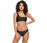 Urban Classics Maillot de Bain asymétrique recyclé pour Femme Bikini, Noir