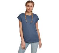 Urban Classics Ladies Extended Shoulder Tee T-Shirt, vintageblue, S Femme