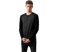 Urban Classics Manches Raglan Henley L/S Homme T-Shirt Manches Longues Anthracite/Noir XL
