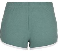 Urban Classics Mesdames Organic Interlock Retro Hotpants Paleleaf/White XL