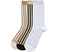 Urban Classics Metallic Effect Stripe Chaussettes 3-Pack EUR 44