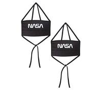 Urban Classics Mister Tee NASA Face Mask 2-Pack Masque de Tous Les Jours, Black, Taille Unique Mixte
