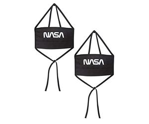 Urban Classics Mister Tee NASA Face Mask 2-Pack Masque de Tous Les Jours, Black, Taille Unique Mixte