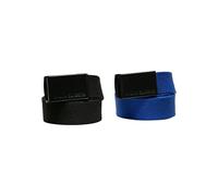 Urban Classics Mixte Canvas Belt Kids Lot de 2 Ceinture, Noir et Bleu., Taille unique EU