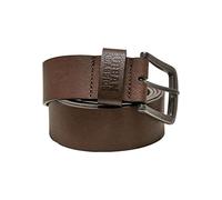 URBAN CLASSICS Ceinture Simili-Cuir avec Boucle Métal pour Homme et Femme, Brown, Taille : L 120 cm