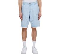 Urban Classics Open Bord Deux Genou Denim Bermuda pour Homme Jeans Coton