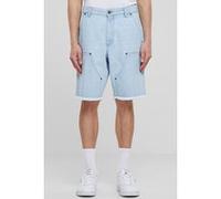 Urban Classics Open Edge Two Knee Denim Shorts New Light Blue Washed Taille: 31 | Shorts de Sport Outlet | Homme | Bleu