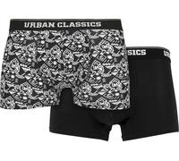 Urban Classics Boxers noir / blanc, Taille XXL