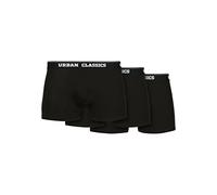 Urban Classics Organic Boxer Shorts 3-Pack Caleçon Boxeur, Noir + Noir + Noir, S (Lot de 3) Homme