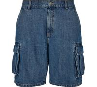 Urban Classics Organic Denim Cargo Shorts Mid Indigo Washed 33