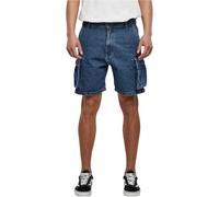 Urban Classics Organic Denim Cargo Shorts, Mid Indigo Washed, 38 Homme