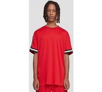Urban Classics Oversized Stripes Mesh Tee Cityred Taille: L | T-shirts avec imprimés Outlet | Homme |