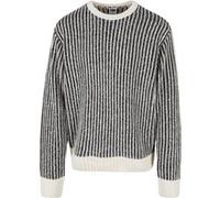 Urban Classics Oversized Two Tone Sweater Whitesand/black Taille: S | Pulls Outlet | Homme | Blanche