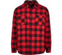 Urban Classics Padded Check Flannel Shirt Black/red Taille: S | Vestes légères Outlet | Homme | Le Noir
