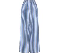Urban Classics – Pantalon ample à rayures pour femme – Blanc/Bleu – XXL