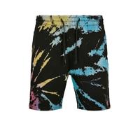 Urban Classics Pantalon bleu clair / jaune foncé / rose foncé / noir, Taille 34
