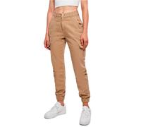 Urban Classics – Pantalon cargo – Taille haute pour femme – Beige Union – Taille 34