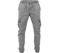 Urban Classics - Pantalon jogging cargo - 100% coton, chevilles élastiquées, cordon à la taille