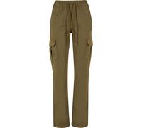 Urban Classics Twill High Waist Cargo Pants Vert S Femme