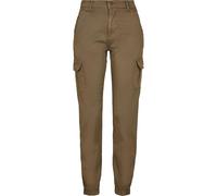 Urban Classics Ladies High Waist Cargo Pants Pantalon, Vert (Olive 00176), 28 Femme