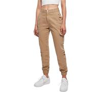 Urban Classics – Pantalon cargo – Taille haute pour femme – Beige Union – Taille 34