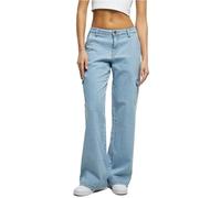 Urban Classics Pantalon Cargo Taille Haute Straight Denim