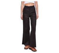 Pantalon large en mélange de lin femme Urban Classics Noir 28