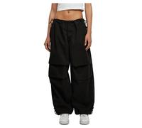 Urban Classics Pantalon parachute femme en coton Noir