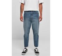 Urban Classics Pantalon Cropped Tapered Jeans Middeepblue 30