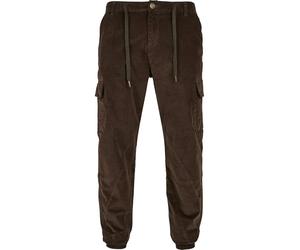 Urban Classics Pantalon de Jogging Cargo en Velours côtelé pour Homme, Vert Olive foncé, 31-35