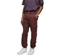 Urban Classics Pantalon de jogging cargo homme décontracté – Cerise – Taille S