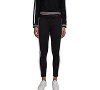 Urban Classics Pantalon de Jogging Interlock pour Femme Sport, Noir (Noir/Blanc 00826)