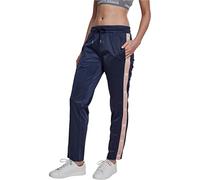 Urban Classics Pantalon de Jogging pour Femme avec Bouton de Piste Sport, Bleu (Navy/Lightrose/White 01331), XS