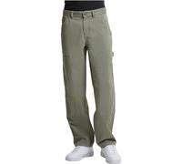 Urban Classics Pantalon Double Genoux Sergé Femme Jean Noir Loose Fit