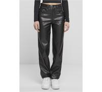 Urban Classics Pantalon en cuir pour femme Ladies Straight Leg Synthetic Leather Pants TB6913 30